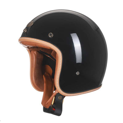 Kask Otwarty Vintage | Retro Kask Motocyklowy dla Kobiet i Mężczyzn