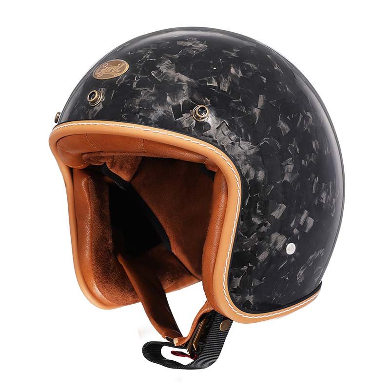 Kask Otwarty Vintage | Retro Kask Motocyklowy dla Kobiet i Mężczyzn