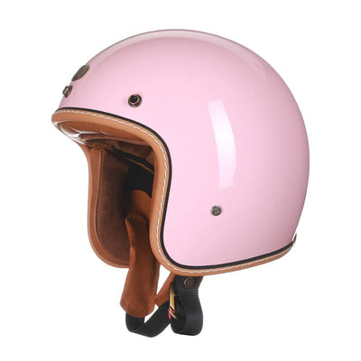 Kask Otwarty Vintage | Retro Kask Motocyklowy dla Kobiet i Mężczyzn