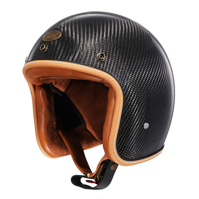 Kask Otwarty Vintage | Retro Kask Motocyklowy dla Kobiet i Mężczyzn