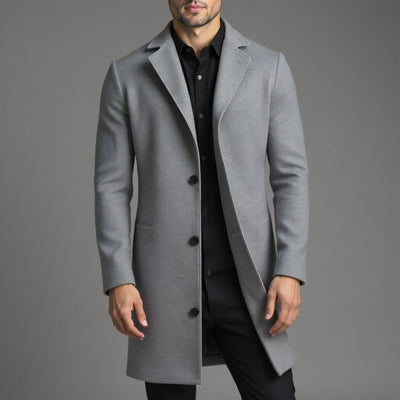 Męski Płaszcz Zimowy Slim Fit | Klasyczny
