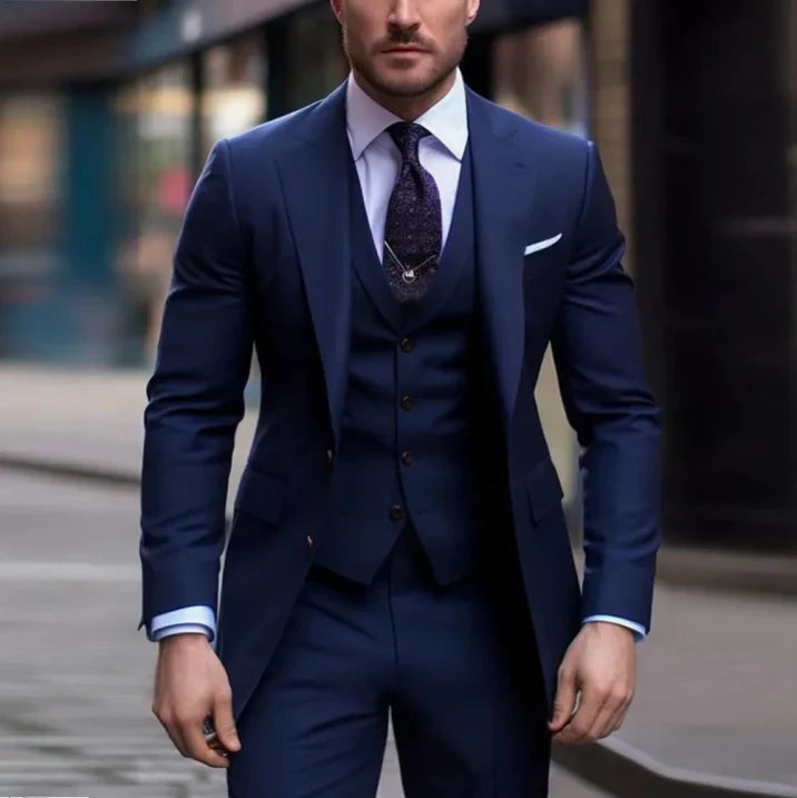 Garnitur Trzyczęściowy Męski | Elegancki Ślubny