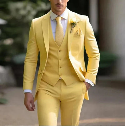Garnitur Trzyczęściowy Męski | Elegancki Ślubny
