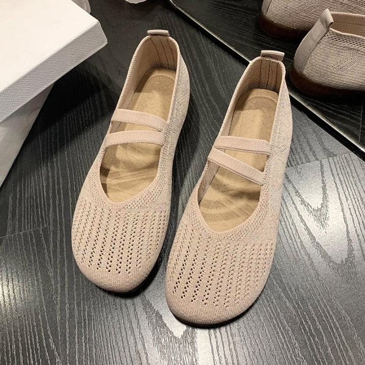 Lekkie Buty Damskie na Spacer Wsuwane z Miękką Podeszwą