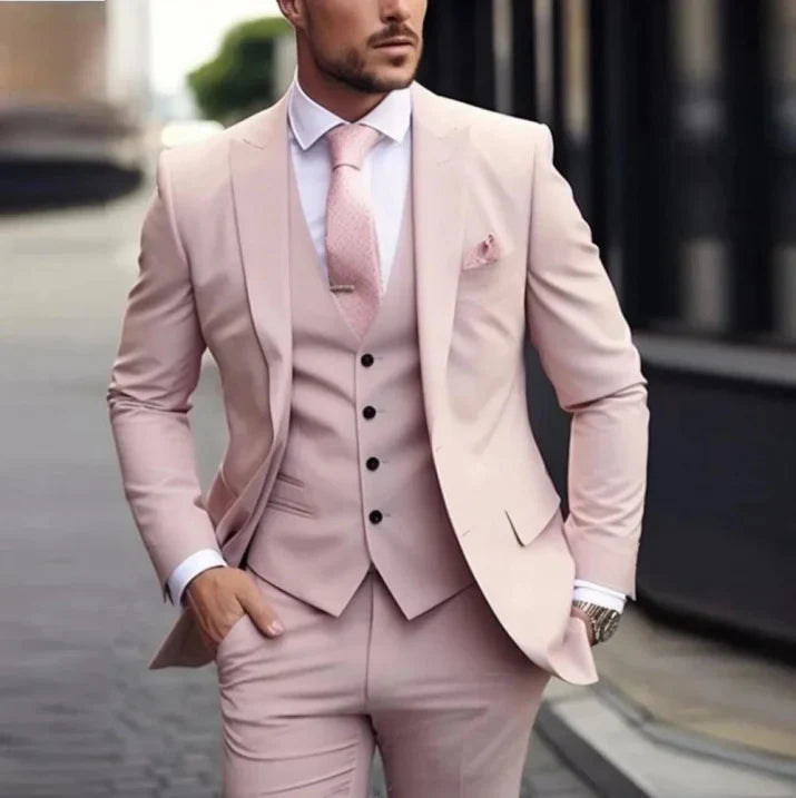 Garnitur Trzyczęściowy Męski | Elegancki Ślubny