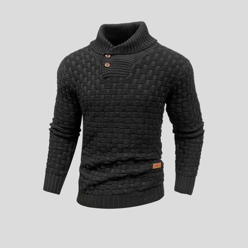 Stylowy Sweter Dzianinowy Termiczny dla Mężczyzn | Ciepły Pulower