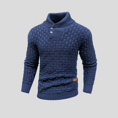 Stylowy Sweter Dzianinowy Termiczny dla Mężczyzn | Ciepły Pulower
