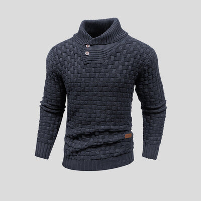 Stylowy Sweter Dzianinowy Termiczny dla Mężczyzn | Ciepły Pulower