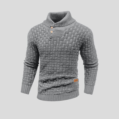Stylowy Sweter Dzianinowy Termiczny dla Mężczyzn | Ciepły Pulower