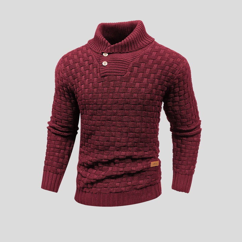 Stylowy Sweter Dzianinowy Termiczny dla Mężczyzn | Ciepły Pulower