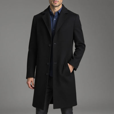 Męski Płaszcz Zimowy Slim Fit | Klasyczny