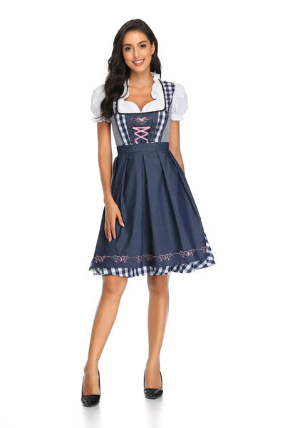 Damski Strój Oktoberfest Dirndl z Fartuszkiem