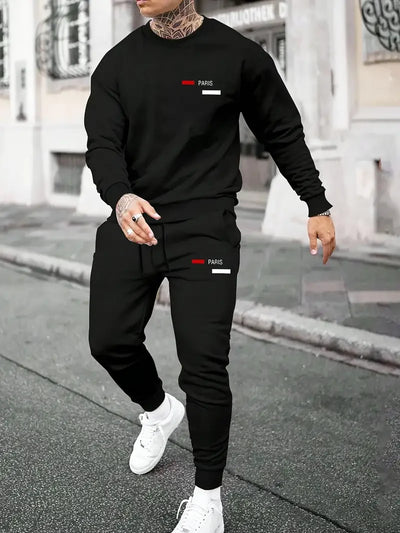 Męski Komplet Dwuczęściowy | Bluza z Długim Rękawem, Spodnie