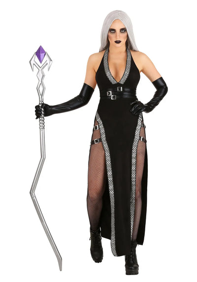 Suknia Wiedźmy | Długa Elegancka Kreacja na Halloween