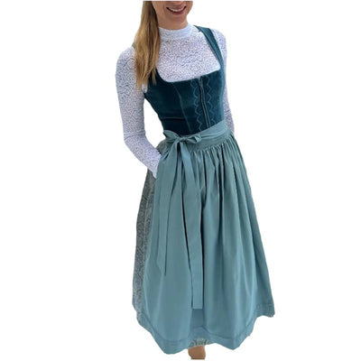 Damska Sukienka Dirndl z Długim Rękawem