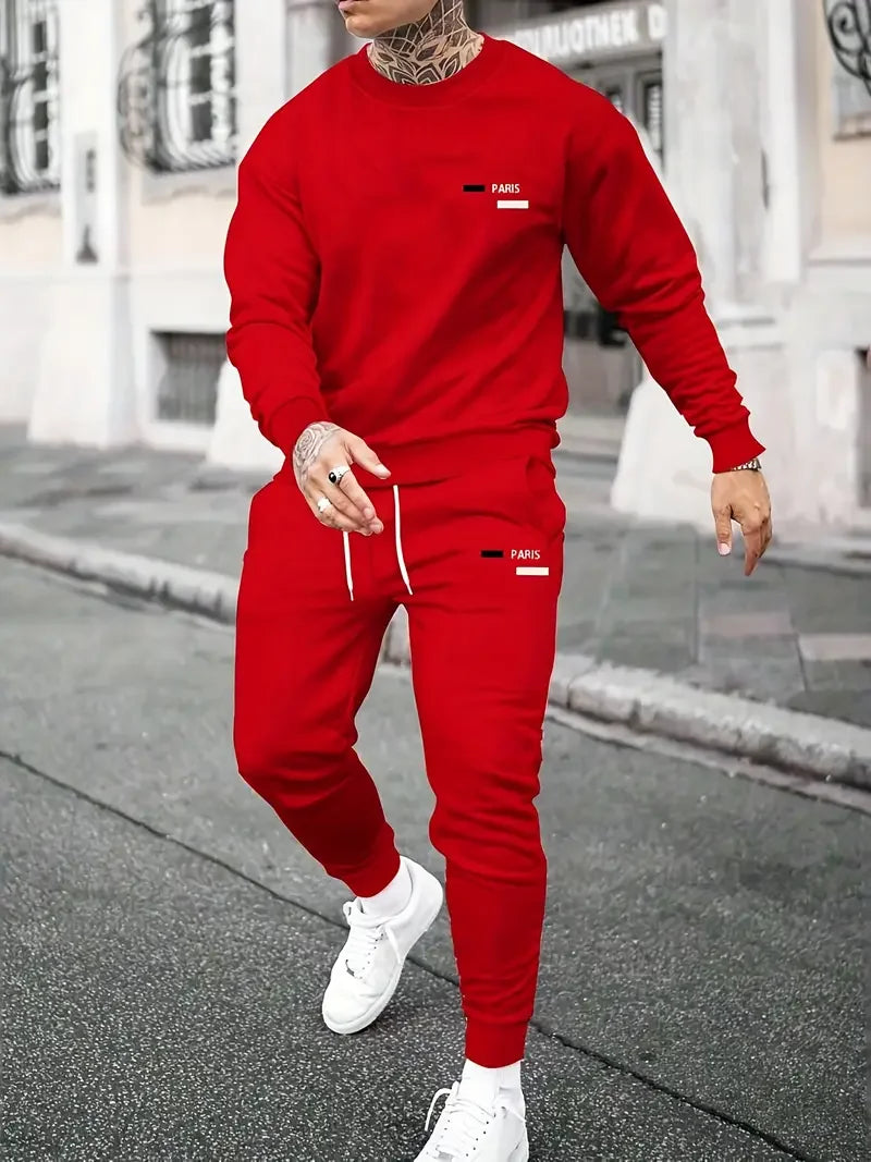 Męski Komplet Dwuczęściowy | Bluza z Długim Rękawem, Spodnie