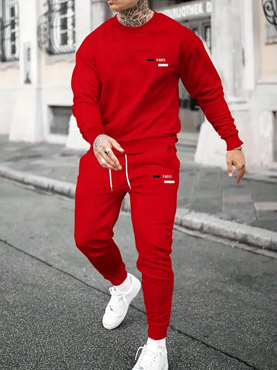 Męski Komplet Dwuczęściowy | Bluza z Długim Rękawem, Spodnie