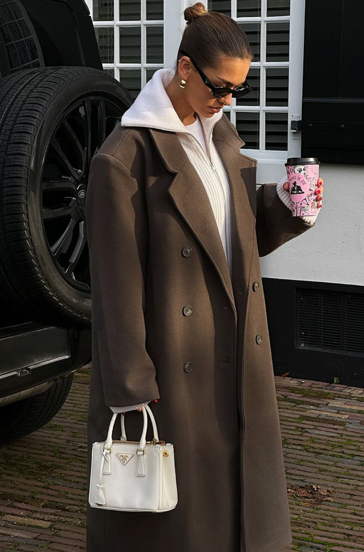 Elegancki Luźny Płaszcz Damski | Lekka Kurtka Wiosenna