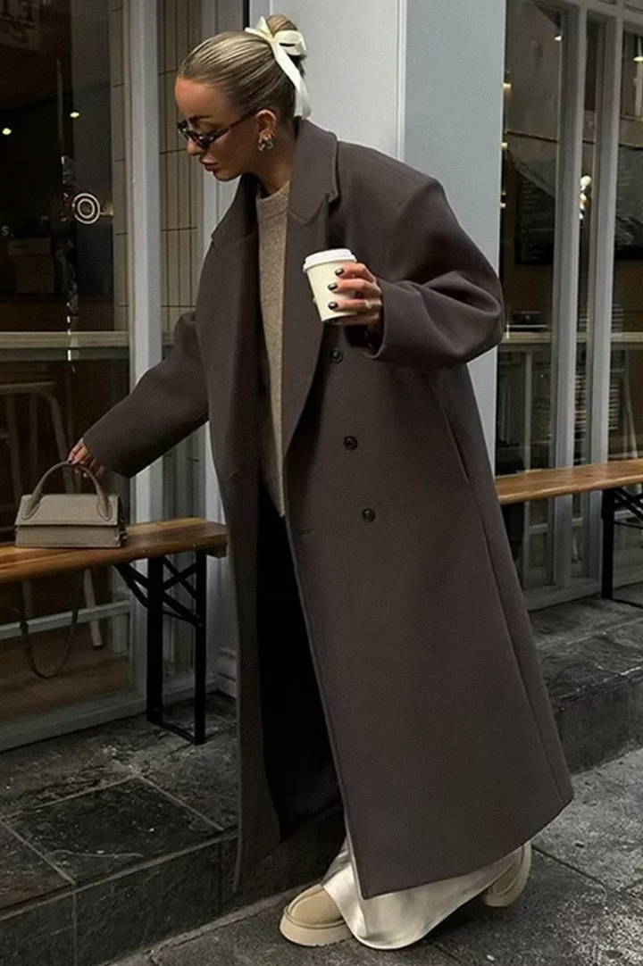 Elegancki Luźny Płaszcz Damski | Lekka Kurtka Wiosenna