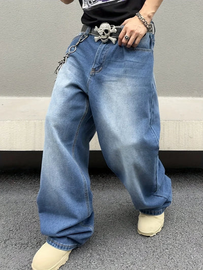 Męskie Jeansy Streetwear Baggy | Luźny Krój