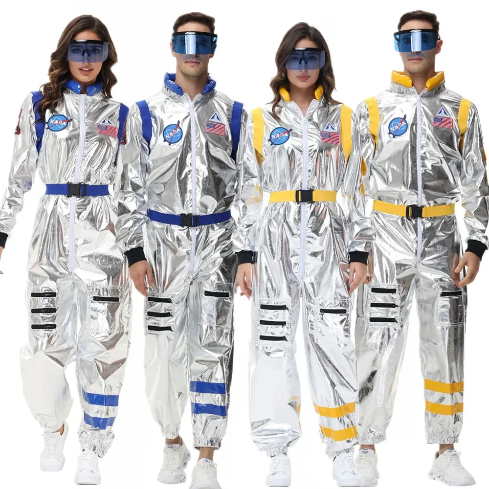 Kostium Astronauty Metaliczny dla Dorosłych | Strój na Halloween