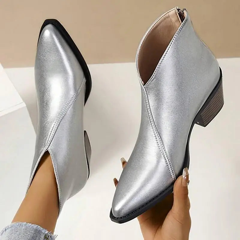 Botki Damskie ze Szpiczastym Noskiem | Eleganckie Zimowe Buty