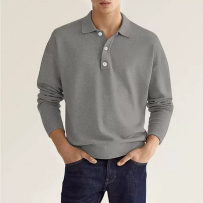 Koszulka Polo Męska | Klasyczny Długi Rękaw, Elegancka Koszulka