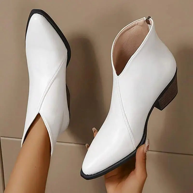 Botki Damskie ze Szpiczastym Noskiem | Eleganckie Zimowe Buty