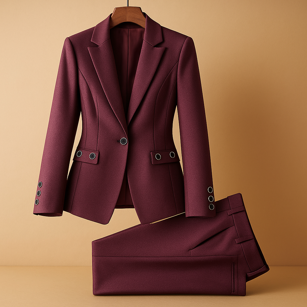 Kobiecy Garnitur z Marynarką i Spodniami | Elegancki Zestaw