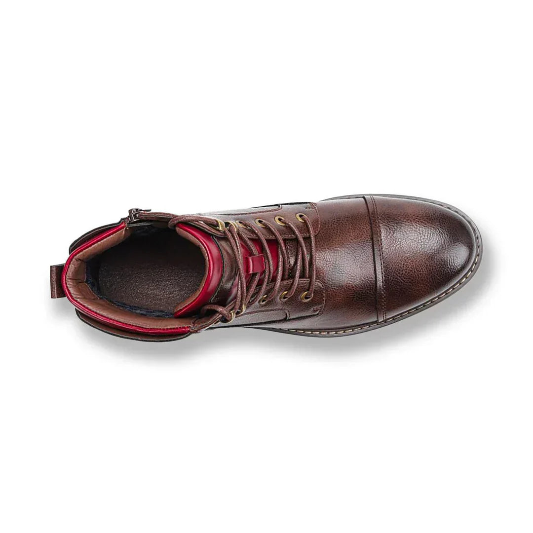 Męskie Brązowe Półbuty Oxford | Klasyczne Sznurowane Eleganckie Buty