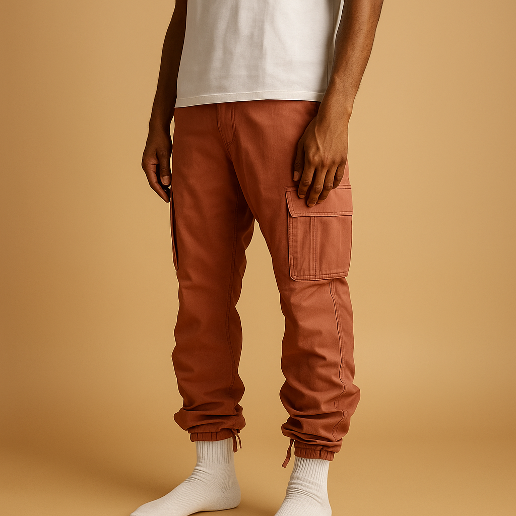 Spodnie Cargo Męskie o Regularnym Kroju | Praktyczne Kieszenie