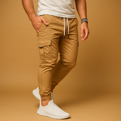 Męskie Spodnie Cargo z Kieszeniami | Wygodne Spodnie Outdoorowe