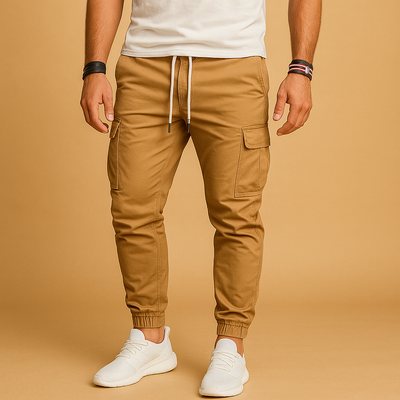 Męskie Spodnie Cargo z Kieszeniami | Wygodne Spodnie Outdoorowe