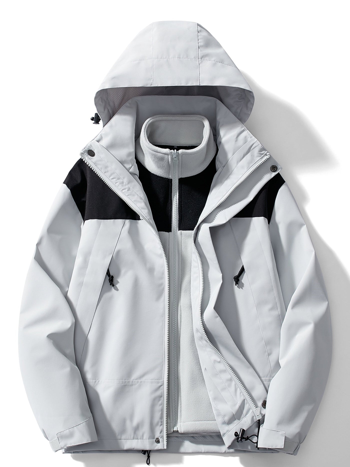 Męska Kurtka Zimowa Outdoor z Kapturem | 3w1