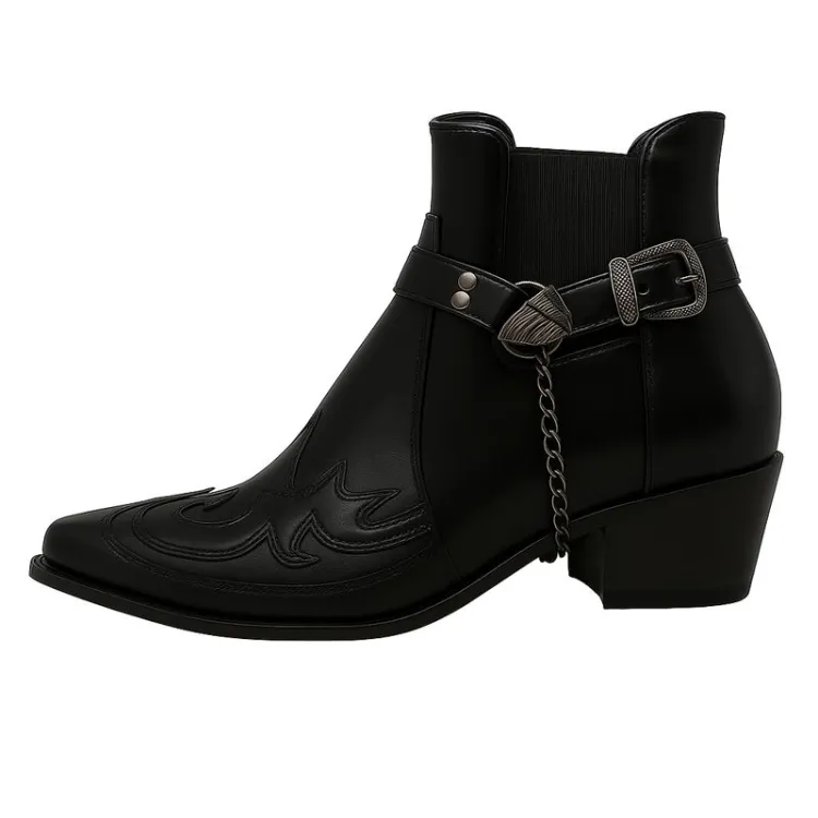 Buty kowbojskie męskie | kostka