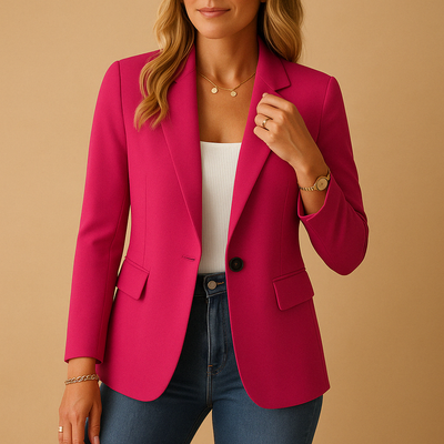 Damska Marynarka Taliowana | Elegancka Marynarka Klasyczna