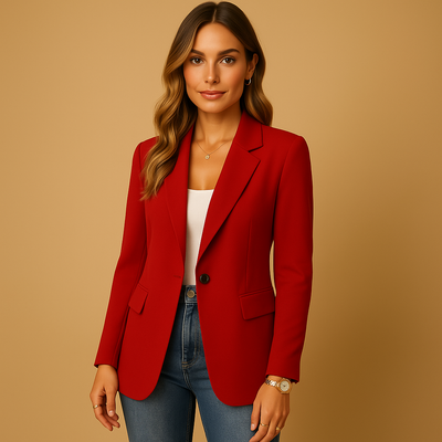 Damska Marynarka Taliowana | Elegancka Marynarka Klasyczna