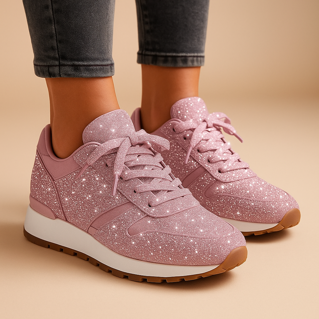 Damskie Błyszczące Sneakersy z Cekinami | Stylowe Buty z Połyskiem