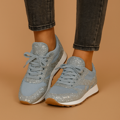 Damskie Błyszczące Sneakersy z Cekinami | Stylowe Buty z Połyskiem