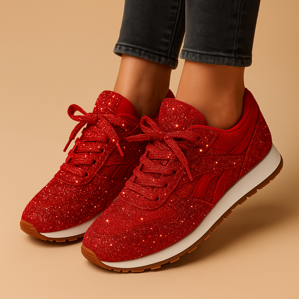 Damskie Błyszczące Sneakersy z Cekinami | Stylowe Buty z Połyskiem