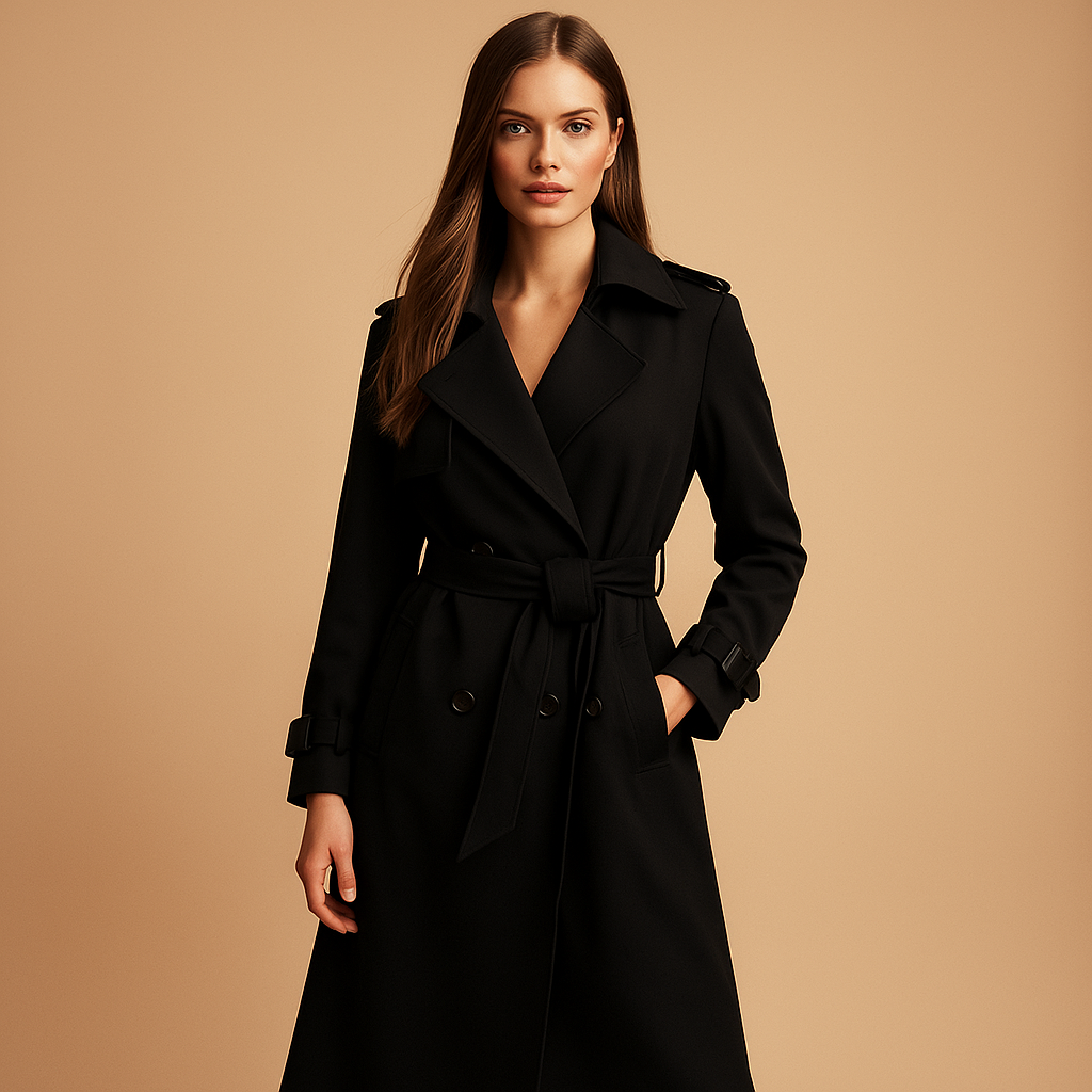 Płaszcz Damski | Elegancki Dopasowany Styl Zimowy