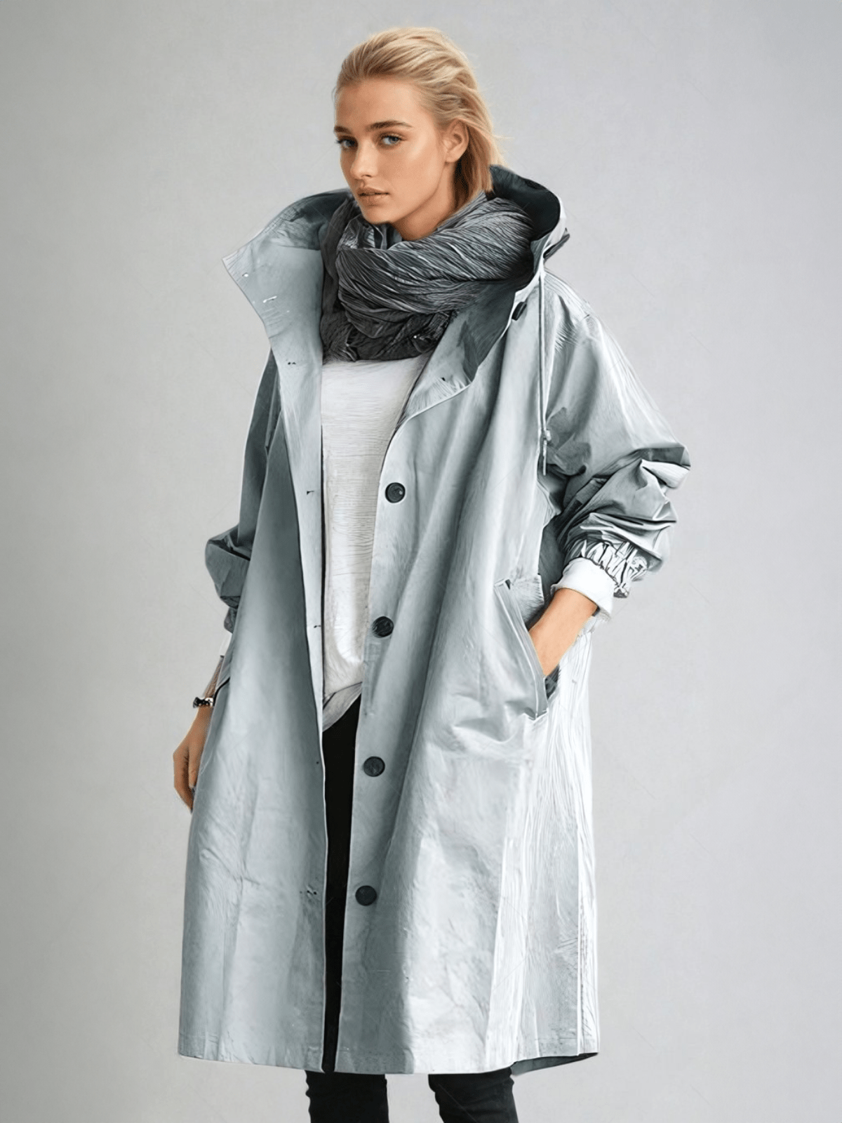 Elegancki Płaszcz Damski | Klasyczny Wodoodporny Płaszcz