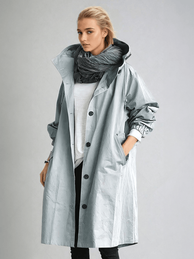 Elegancki Płaszcz Damski | Klasyczny Wodoodporny Płaszcz