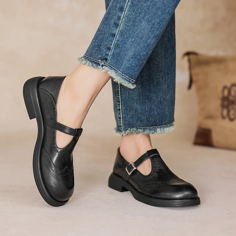 Eleganckie Buty Mary Jane Damskie | Klasyczne Z Paskiem