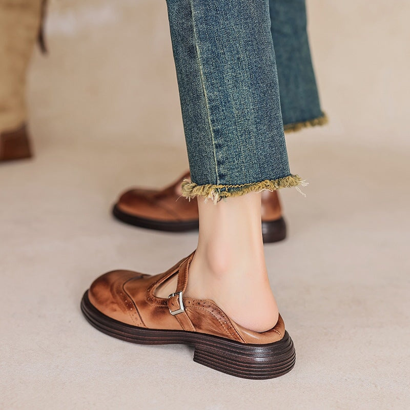Eleganckie Buty Mary Jane Damskie | Klasyczne Z Paskiem