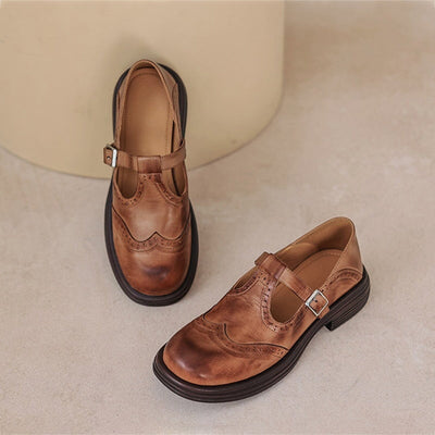Eleganckie Buty Mary Jane Damskie | Klasyczne Z Paskiem