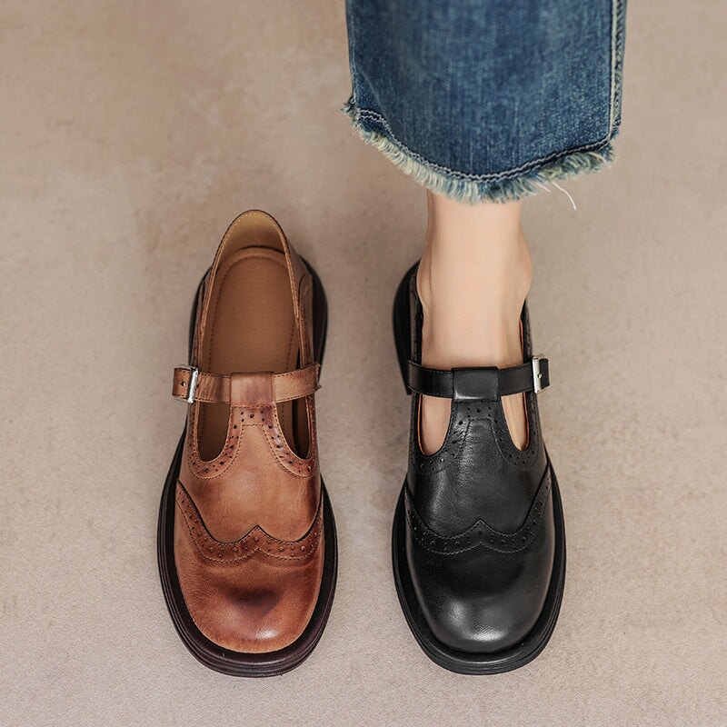 Eleganckie Buty Mary Jane Damskie | Klasyczne Z Paskiem