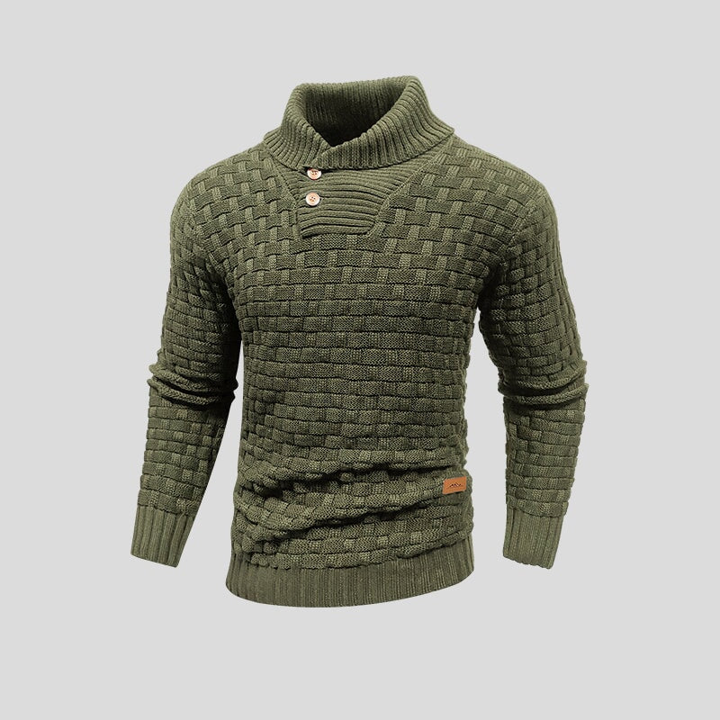 Stylowy Sweter Dzianinowy Termiczny dla Mężczyzn | Ciepły Pulower