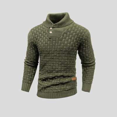 Stylowy Sweter Dzianinowy Termiczny dla Mężczyzn | Ciepły Pulower