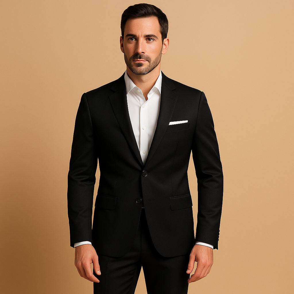 Męski Garnitur Dopasowany | Elegancka Marynarka i Spodnie